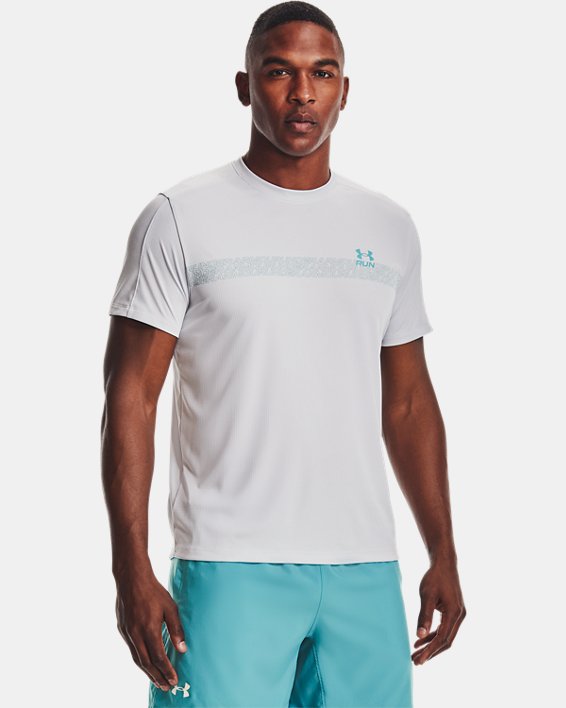 T-shirt à manches courtes UA Speed Stride Graphic pour homme, Gray, pdpMainDesktop image number 0